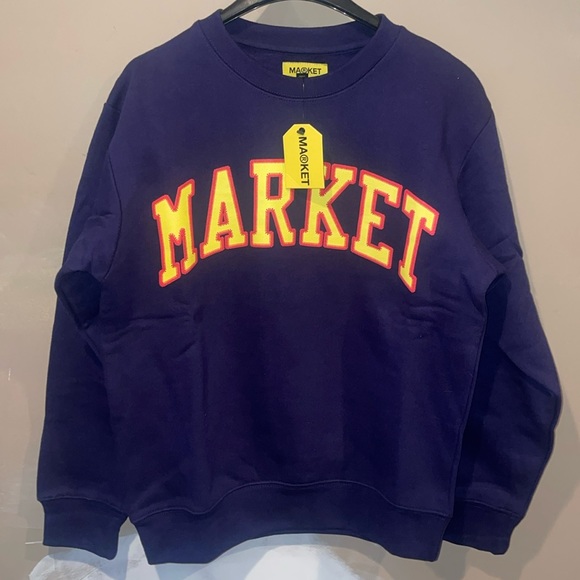 Chinatown Market Crewneck Navy Men’s Size Small - Picture 1 of 6